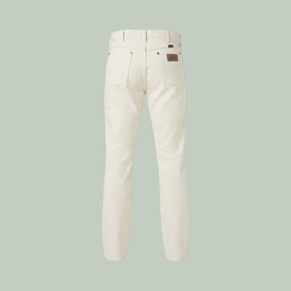 Wrangler 13MWZWI Mens Cowboy Cut Original Fit White Jeans 36x32 Made in USA